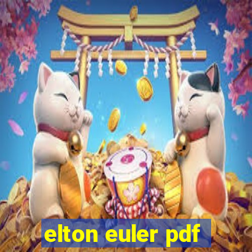 elton euler pdf
